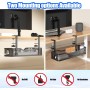 Under Desk Cable Management Bandeja, organizador de cables sin taladro, con abrazadera, organizador de cables para bajo la mesa