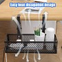 Under Desk Cable Management Bandeja, organizador de cables sin taladro, con abrazadera, organizador de cables para bajo la mesa