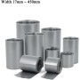 LEFTART Tubo termorretráctil de PVC de 1 m, película Gris, for conexión de Cables, Funda for Cable, Revestimiento Aislante(Width