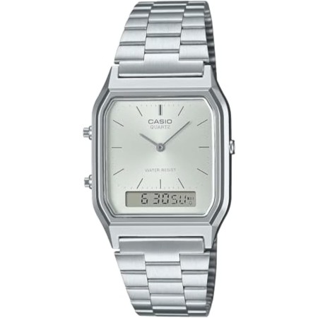 Casio AQ-230A-7A - Reloj Ana-Digi plateado, talla única, pulsera