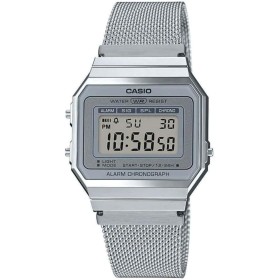 Casio Reloj Mujer de Digital con Correa en Acero Inoxidable A700WEM-7AEF