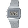 Casio Reloj Mujer de Digital con Correa en Acero Inoxidable A700WEM-7AEF