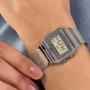 Casio Reloj Mujer de Digital con Correa en Acero Inoxidable A700WEM-7AEF