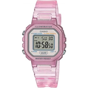 Casio Reloj Cuarzo Unisex 30.00mm con dial Digital Clear y Correa de Plastic/Resin Bracelet Rosa LA-20WHS-4AEF