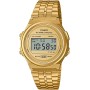 Casio Collection Vintage Unisex Digital Watch with Stainless Steel Strap
