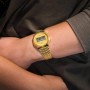 Casio Collection Vintage Unisex Digital Watch with Stainless Steel Strap