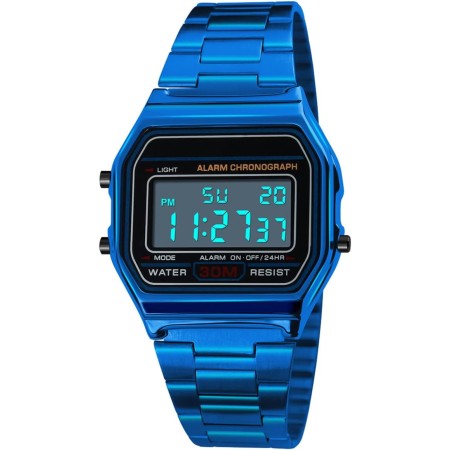 Nicoone Reloj de Pulsera Digital Vintage para Hombre y Mujer, Reloj De Negocios De Lujo, 30M Resistente Al Agua, Impermeable