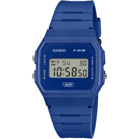 Casio Reloj Digital para Unisex Adulto de Cuarzo con Correa en Plástico F-91WB-2A1EF