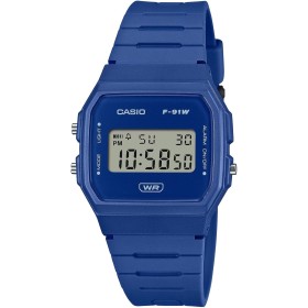 Casio Reloj Digital para Unisex Adulto de Cuarzo con Correa en Plástico F-91WB-2A1EF