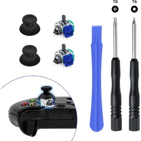 Mcbazel Hall Effect Analog Joystick Kit de Reparación de Repuesto para Mando Xbox Series X&S/One/One X/One S, con Thumbsticks de