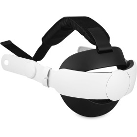 Zhufas Correa Ajustable Compatible con Meta Quest 3S / Quest 3, One Click Estirar y Retraer Head Strap, Mayor Comodidad e