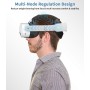 Zhufas Correa Ajustable Compatible con Meta Quest 3S / Quest 3, One Click Estirar y Retraer Head Strap, Mayor Comodidad e