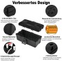 Cieex Caja de cables resistente al agua, IP54, caja eléctrica resistente al agua para exteriores, caja de cables negra para