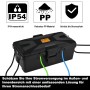 Cieex Caja de cables resistente al agua, IP54, caja eléctrica resistente al agua para exteriores, caja de cables negra para