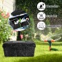 Cieex Caja de cables resistente al agua, IP54, caja eléctrica resistente al agua para exteriores, caja de cables negra para