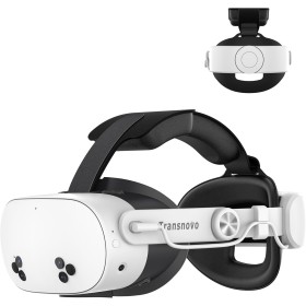 TRANSNOVO Batería Correa para la Cabeza Compatible con Meta Quest 3S Accesorios, Correa Elite con Batería de 10000mAh, Reduce el