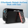 ivoler Funda Protectora acoplable para Nintendo Switch 2,TPU asa Funda,PC Funda,Textura de Diamante,Antigolpes,Arañazos