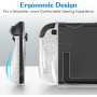 ivoler Funda Protectora acoplable para Nintendo Switch 2,TPU asa Funda,PC Funda,Textura de Diamante,Antigolpes,Arañazos