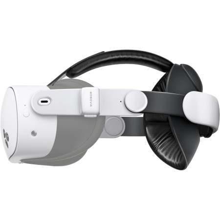BOBOVR E3 Correa para la Cabez,Compatible con Meta Quest 3/3S, Sistema de Equilibrio Trasero, Bloque de Peso Ajustable de 70g