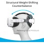 BOBOVR E3 Correa para la Cabez,Compatible con Meta Quest 3/3S, Sistema de Equilibrio Trasero, Bloque de Peso Ajustable de 70g