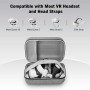Jubor Funda de Gran Transporte Compatible con Quest 3S/3/2/Pico 4, Estuche Protectora Rígida Compatible con Kiwi Design/BOBOVR
