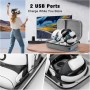Jubor Funda de Gran Transporte Compatible con Quest 3S/3/2/Pico 4, Estuche Protectora Rígida Compatible con Kiwi Design/BOBOVR