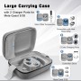 Jubor Funda de Gran Transporte Compatible con Quest 3S/3/2/Pico 4, Estuche Protectora Rígida Compatible con Kiwi Design/BOBOVR