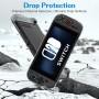 ivoler Funda Protectora acoplable para Nintendo Switch 2,TPU asa Funda,PC Funda,Textura de Diamante,Antigolpes,Arañazos,Negro
