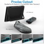 ivoler Funda Protectora acoplable para Nintendo Switch 2,TPU asa Funda,PC Funda,Textura de Diamante,Antigolpes,Arañazos,Negro