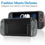 ivoler Funda Protectora acoplable para Nintendo Switch 2,TPU asa Funda,PC Funda,Textura de Diamante,Antigolpes,Arañazos,Negro