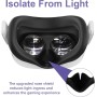Face Cover Interface para Quest 3S, Cubierta Facial de Silicona para Meta Quest 3S, Almohadilla Compatible con Auriculares