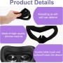 Face Cover Interface para Quest 3S, Cubierta Facial de Silicona para Meta Quest 3S, Almohadilla Compatible con Auriculares