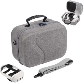 Bolsa de Viaje de Gran Capacidad para Meta Quest 3, Compatible con Kiwi Design/BOBOVR Elite Strap y Otros Accesorios, Funda