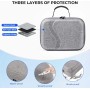 Bolsa de Viaje de Gran Capacidad para Meta Quest 3, Compatible con Kiwi Design/BOBOVR Elite Strap y Otros Accesorios, Funda