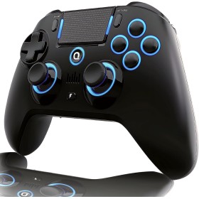 QRD Spark N5 Mando Inalámbrico para PS4 Pro Slim PS3 PS2 Steam Deck PC Windows Mac iOS Android TV Box, Halleffect Mando con