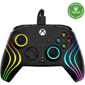 Turtle Beach Afterglow Wave Mando Negro con Cable RGB - con Licencia para Xbox Series XS, Xbox One y Windows - Botones