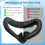 YHX-OU Face Cover Compatible con Meta/Oculus Quest 3S Interfaz Facial,Máscara de Silicona para Quest 3S Face Pad Accesorios