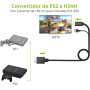 LiNKFOR Convertidor PS2 a HDMI 1080P 60hz,Cable HDMI Plug and Play con Conversión 16:9/4:3 para PS1/PS2