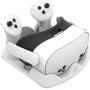 Base de carga para gafas de auriculares Meta Quest 3S VR, soporte de almacenamiento de mango compatible con asas de controlador