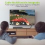 LiNKFOR Convertidor PS2 a HDMI 1080P 60hz,Cable HDMI Plug and Play con Conversión 16:9/4:3 para PS1/PS2