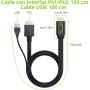 LiNKFOR Convertidor PS2 a HDMI 1080P 60hz,Cable HDMI Plug and Play con Conversión 16:9/4:3 para PS1/PS2