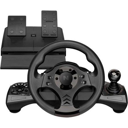 NITHO Drive Pro V200 Volante de Carreras con Pedales y Palanca de Cambios, Volante de Jeugos para PC, PS4, Xbox One, Xbox Series