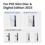 KIWIHOME Ventilador de Refrigeración para PS5 Slim, Ajuste de Velocidad Auto, Accesorios de Refrigeración Silenciosos con LED y