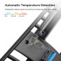 KIWIHOME Ventilador de Refrigeración para PS5 Slim, Ajuste de Velocidad Auto, Accesorios de Refrigeración Silenciosos con LED y