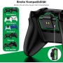 HELLCOOL Play y Kit de Carga USB Bateria para Mando Xbox One/Xbox Series, 2X3600mWh Bateria Compatible con la Mando Xbox One