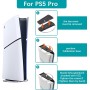 NVIYAM Soporte Vertical para Consola PS5 / PS5 Slim, Soporte Refrigeracion para Consola Playstation 5, Acero Inoxidable ABS,