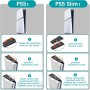 NVIYAM Soporte Vertical para Consola PS5 / PS5 Slim, Soporte Refrigeracion para Consola Playstation 5, Acero Inoxidable ABS,