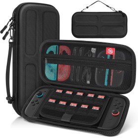 Ertisa Funda de Transporte para Consola NS Switch 2, Funda Protectora Dura para Switch 2, Bolsa de Transporte para Viajes con 10
