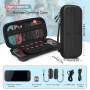 Ertisa Funda de Transporte para Consola NS Switch 2, Funda Protectora Dura para Switch 2, Bolsa de Transporte para Viajes con 10