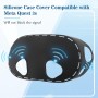 Funda protectora de realidad virtual compatible con Meta Quest 3s Funda de silicona compatible con Meta Quest 3s funda